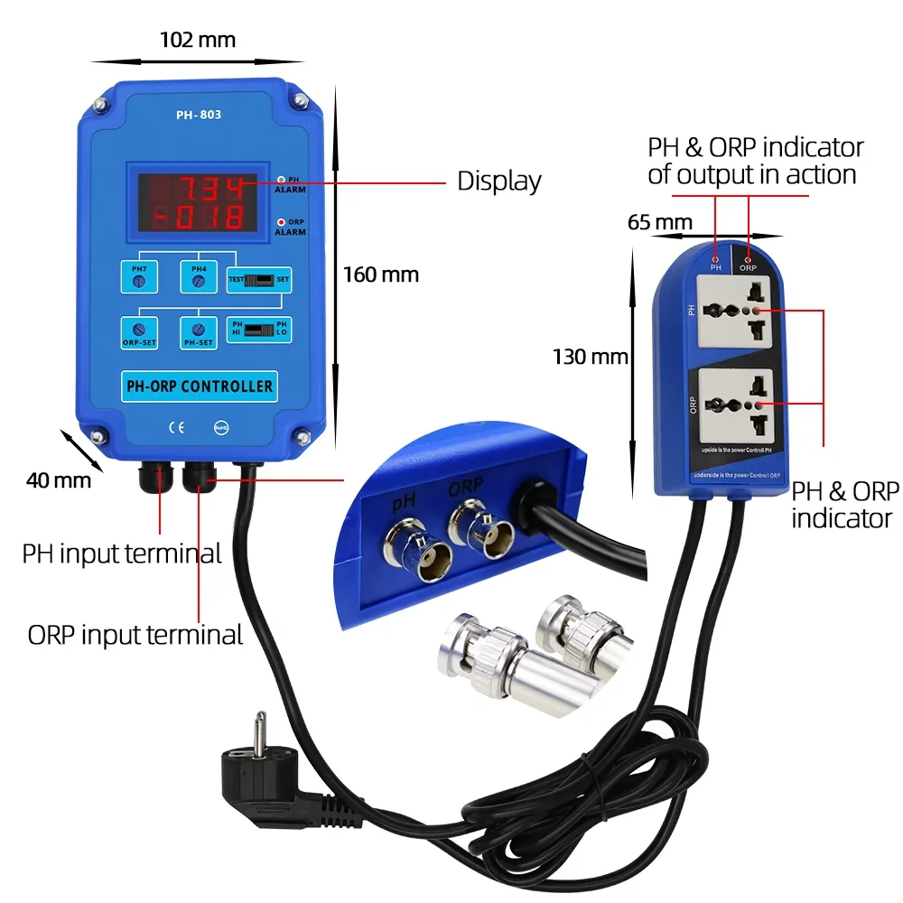 Ph Meter Digital Water Tester - Digital PH Controller pH Meter Water