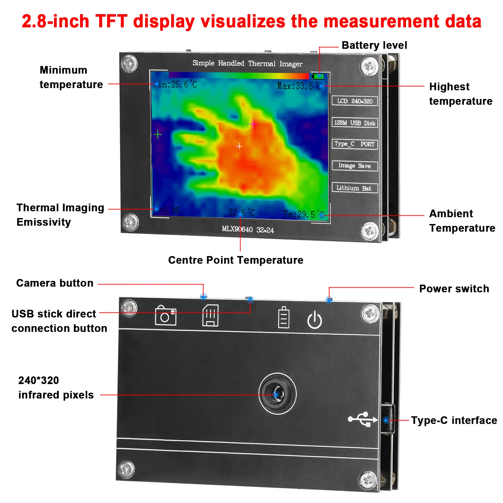 32*24 Thermal Imager -40℃ to 3 - огляд і ціна Thermal Imaging Camera Pcb Repair