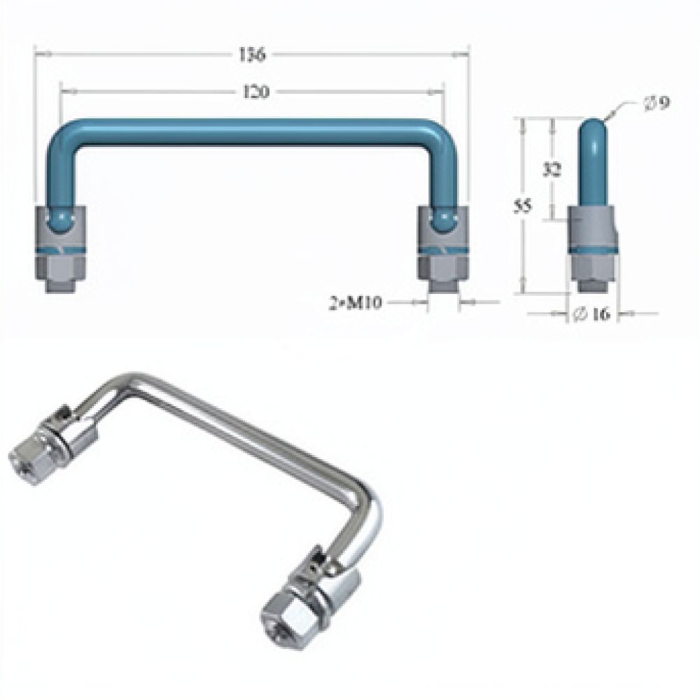 Flush Mount Folding Handle For - огляд і ціна Industrial Tools