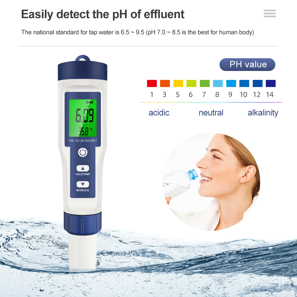 Professional Water Quality Tes - огляд і ціна Ph Meter Digital Water Tester