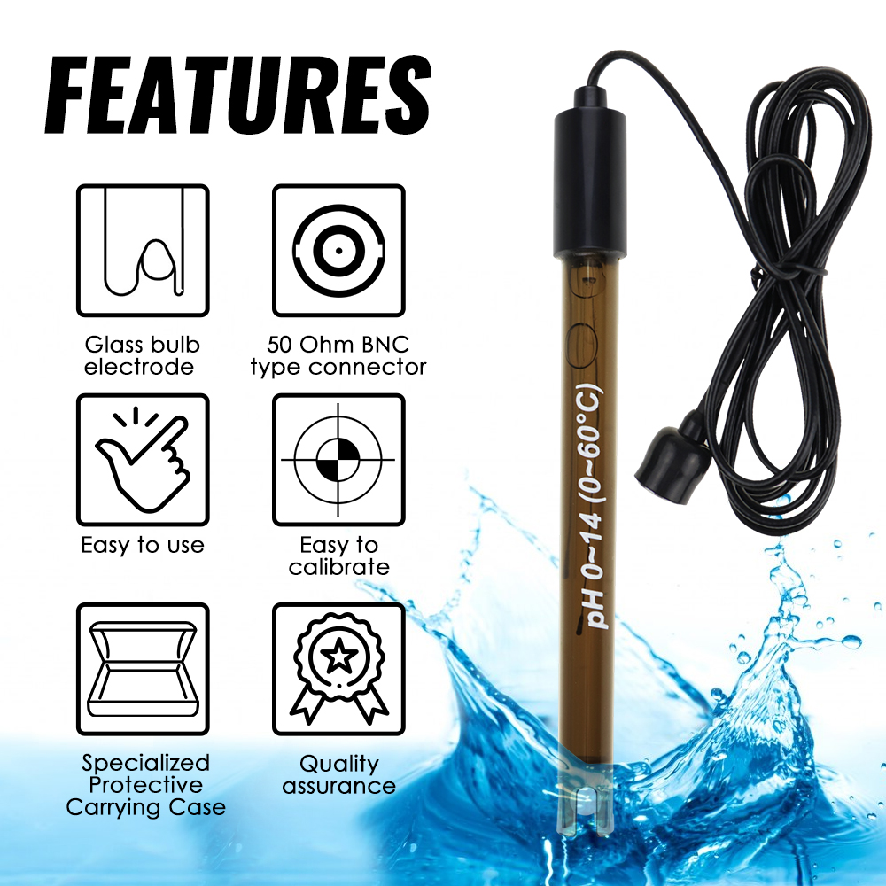 Ph Meter Ph Sonde Pool BNC Typ - огляд і ціна Ph Meter Digital Water Tester